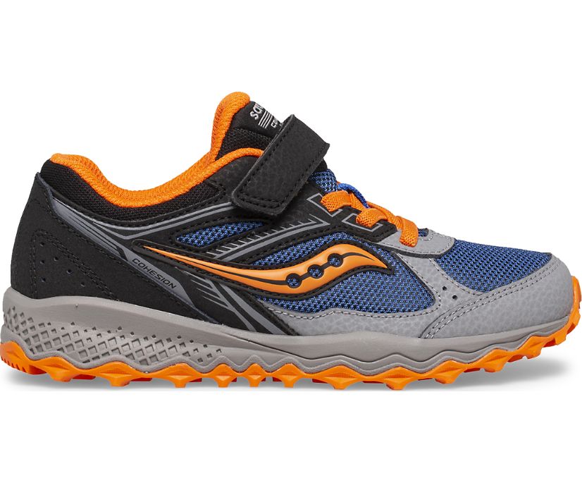 Saucony Cohesion 14 A/C Sneakers Barn Svarta Blå Orange | Sverige 254DFM